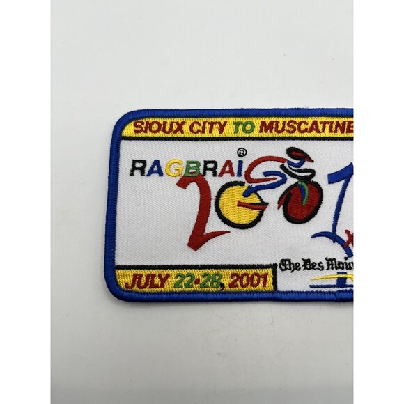 2001 RAGBRAI XXIX Sew on Patch Des Moines Iowa Cycling Biking - Picture 9 of 16